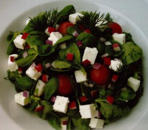 Peynirli Semizotu Salatası